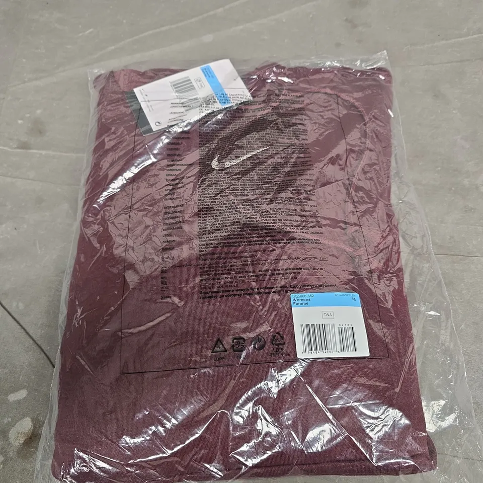 NIKE BURGUNDY HOODIE SIZE M 