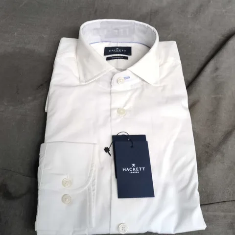 HACKETT LONDON WHITE DRESS SHIRT – CITY EOE TEXTURE, SIZE S