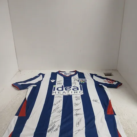 SIGNED WEST BROMWICH ALBION FOOTBALL CLUB HOME SHIRT