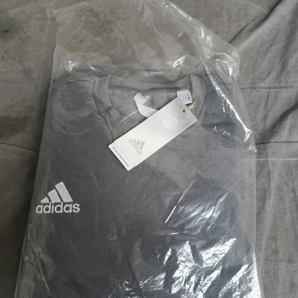 ADIDAS SWEAT TOP – GREY, UK MEDIUM