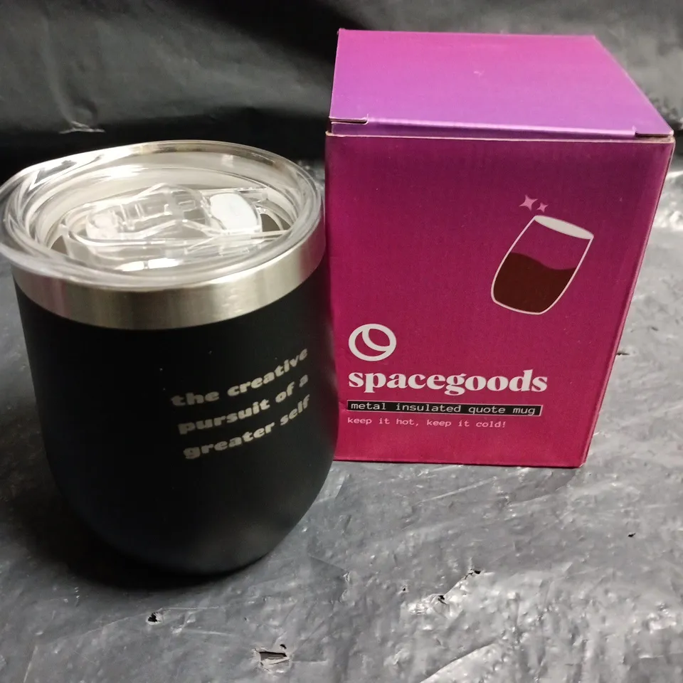 SPACEGOODS METAL INSULATED QUOTE MUG 