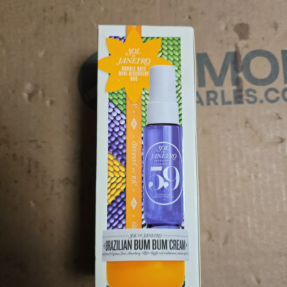 SOL DE JANEIRO DOUBLE DATE MINI DISCOVERY DUO – PERFUME MIST CHEIROSA 59 & BUM BUM CREAM (TRAVEL SET)
