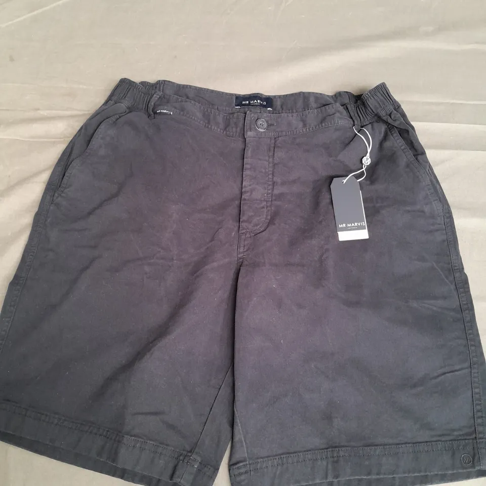 MR MARVIS THE ORIGINALS SHORTS IN DEEPS BLACK SIZE XXL/W38