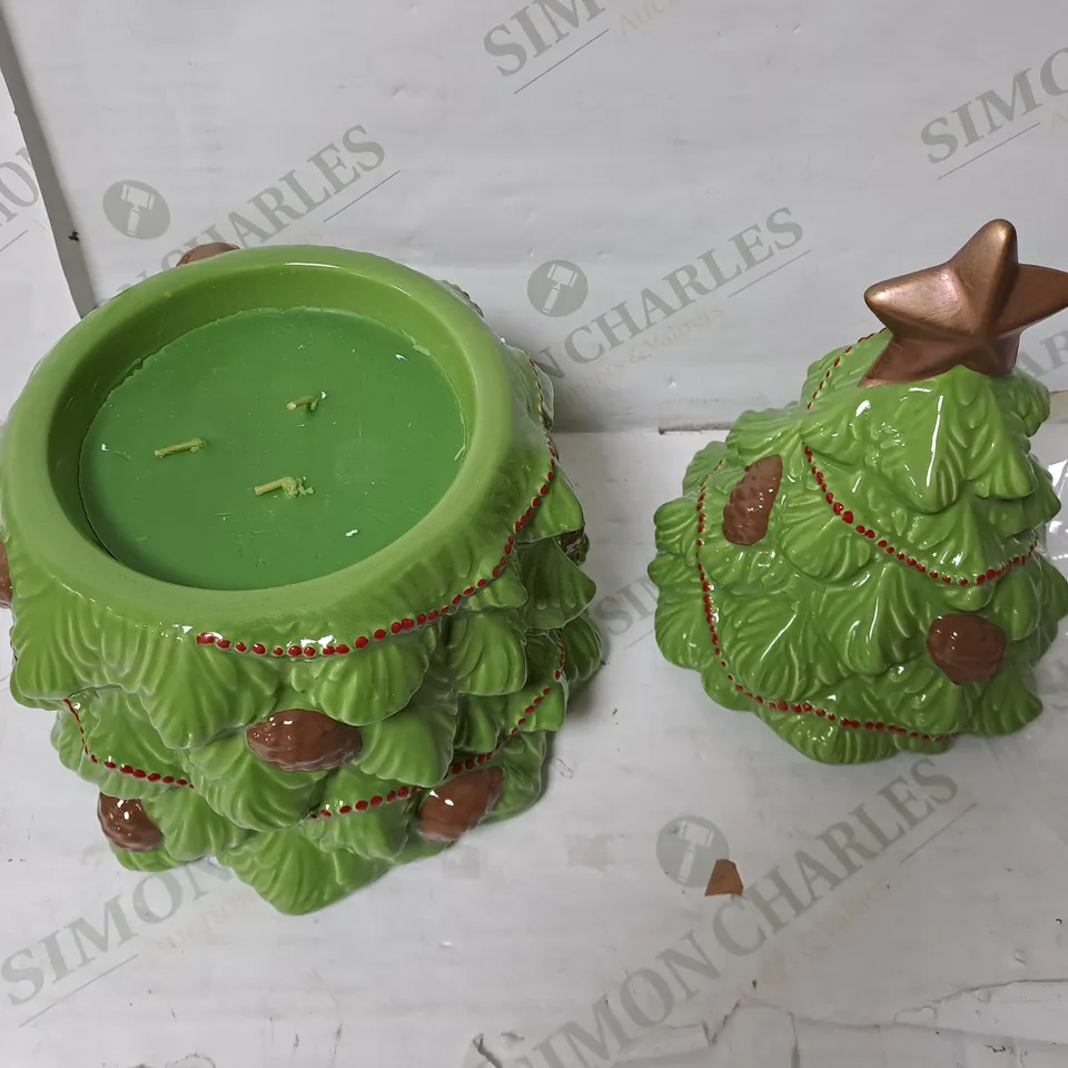 BOXED OUTLET HOMEWORX BY HARRY SLATKIN FESTIVE CERAMIC TREE