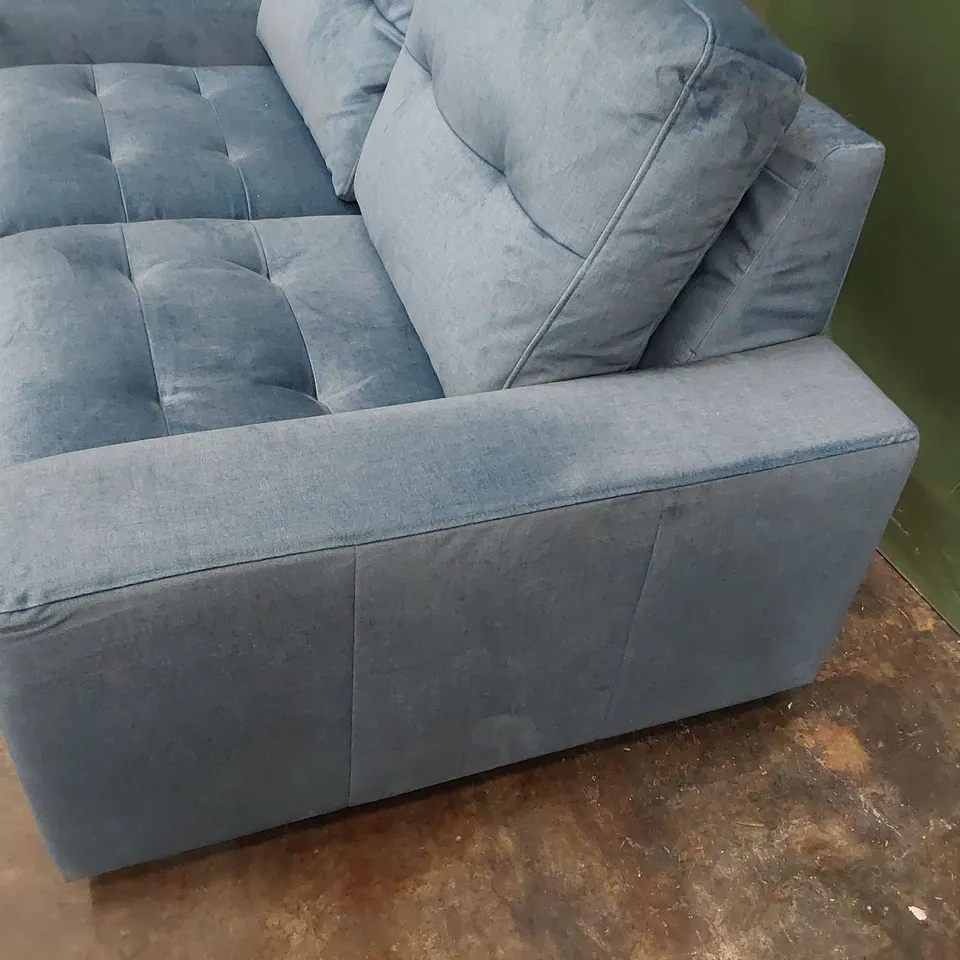QUALITY BRITISH DESIGNER G PLAN RITA TWO SEATER SOFA DELUXE SCUBA PLUSH FABRIC 