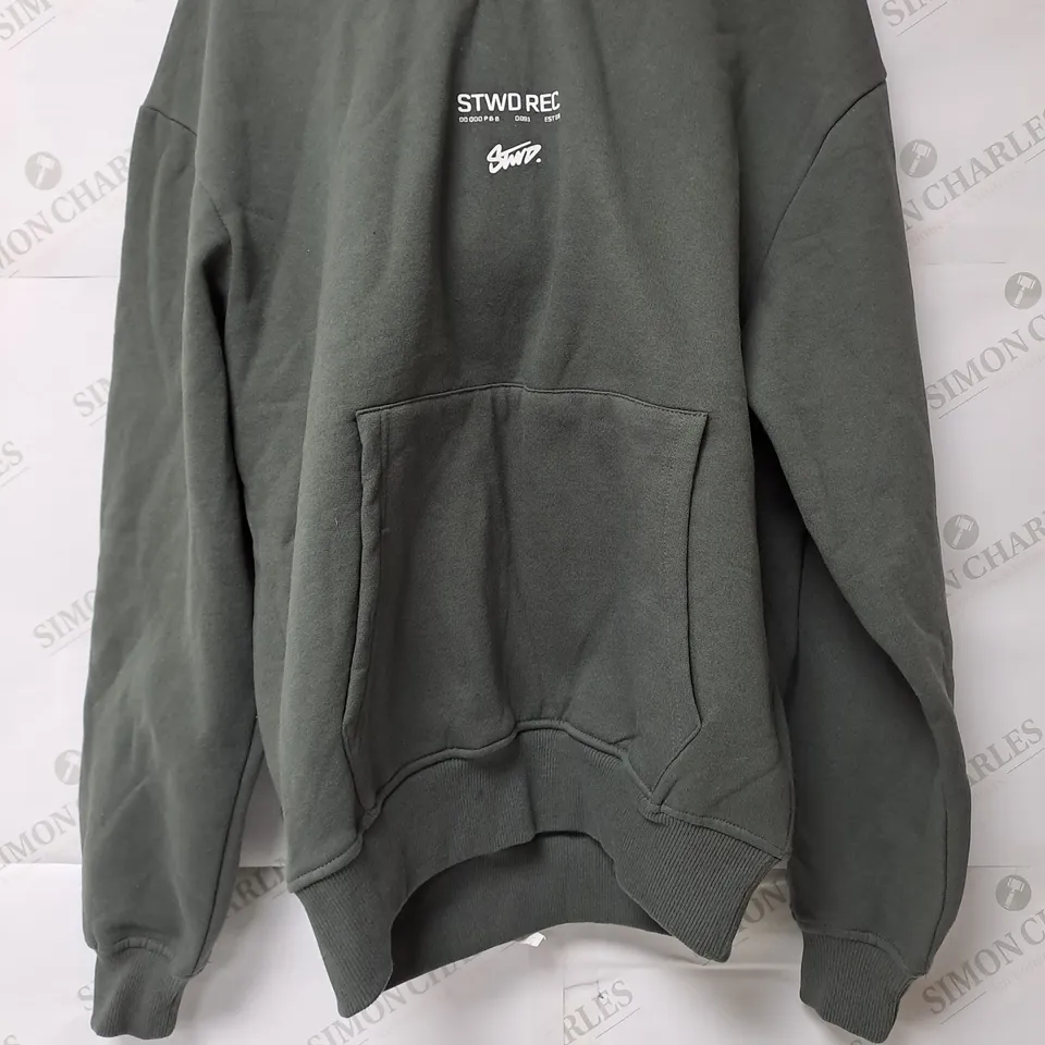 PULL & BEAR SMD GREY HOODIE - SMALL
