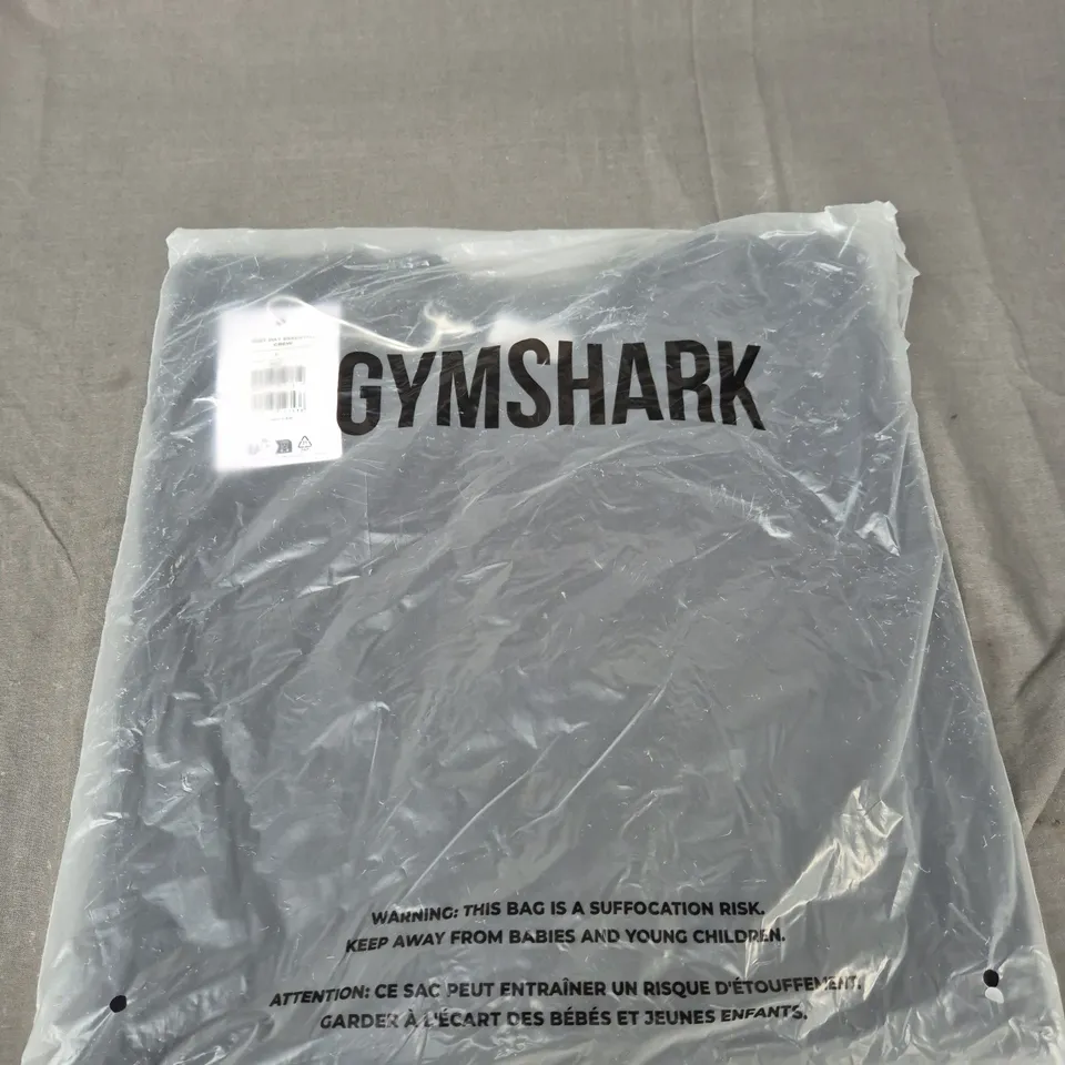 BAGGED GYMSHARK REST DAY ESSENTIAL CREW - SIZE S