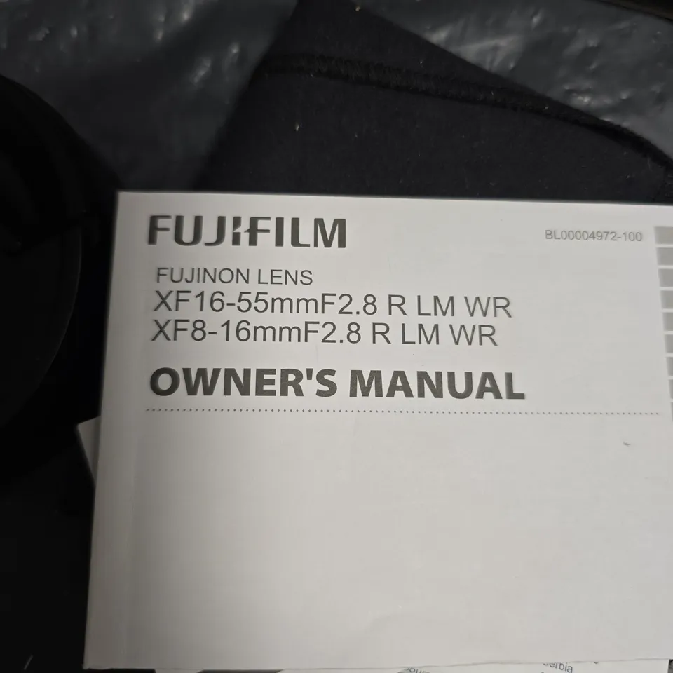 FUJIFILM XF 16-55MM F/2.8 R LM WR LENS – BOXED WITH MANUAL - COLLECTION ONLY