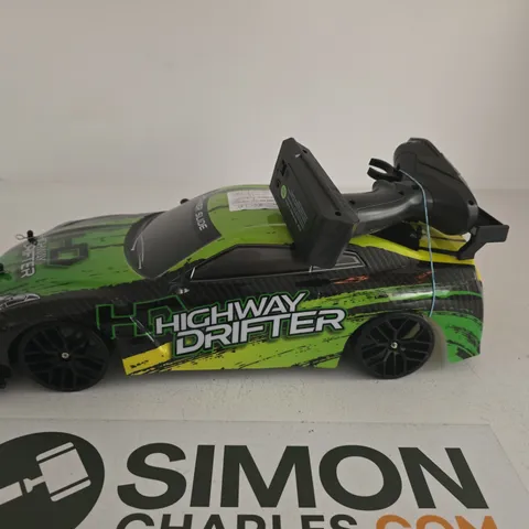 REMOTE CONTROL CAR – HIGHWAY DRIFTER (GREEN/BLACK)