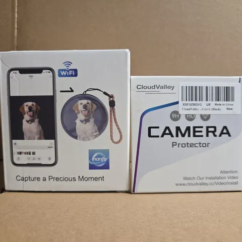 APPROXIMATELY 5 ASSORTED HOUSEHOLD ITEMS TO INCLUDE CAMERA PROTECTOR, ELECTRONIC CRYSTAL BALL, ETC