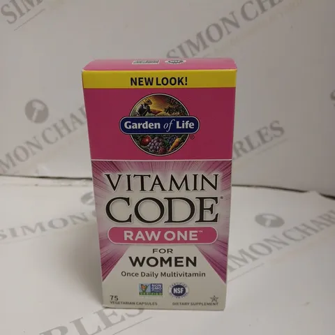 BOXED GARDEN OF LIFE VITAMIN CODE RAW ONE FOR WOMEN - 75 CAPSULES