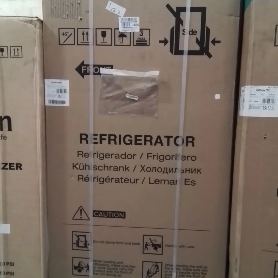 BOXED HISENSE PUREFLAT SLIM RQ5P470SMIE TOTAL AMERICAN FRIDGE FREEZER