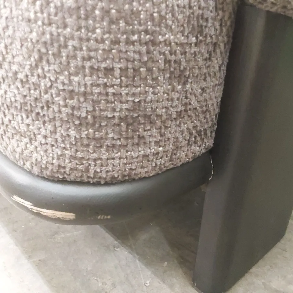 QUALITY DESIGNER DANETTI FLORENCE MOCHA CHUNKY WEAVE 3 SEATER SOFA