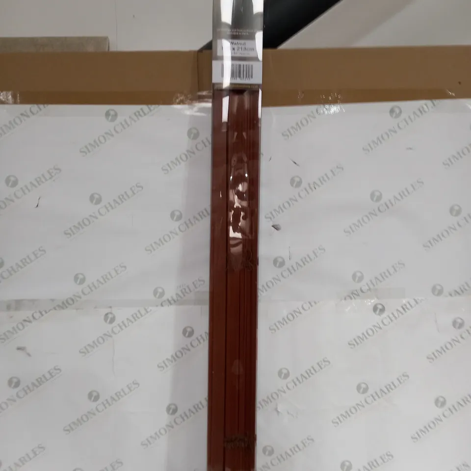 ROYAL HOME FURNISHING WALNUT BLINDS 105X213CM - COLLECTION ONLY