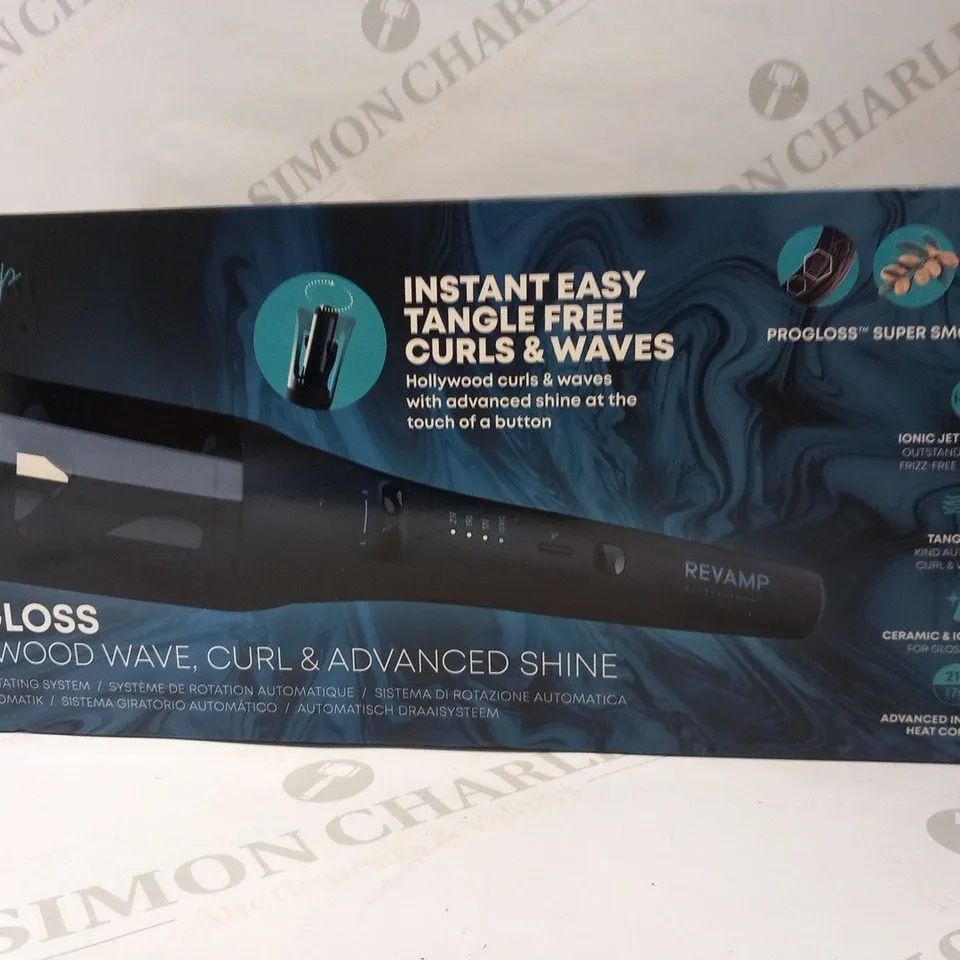 BOXED REVAMP PROFESSIONAL PROGLOSS HOLLYWOOD WAVE AUTOMATIC ROTATING SYSTEM