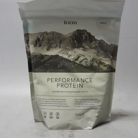 FORM NUTRITION PERFORMANCE PROTEIN VEGAN POWDER 520G VANILLA