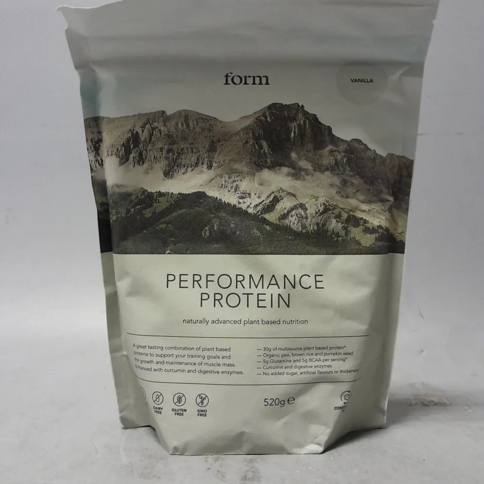 FORM NUTRITION PERFORMANCE PROTEIN VEGAN POWDER 520G VANILLA