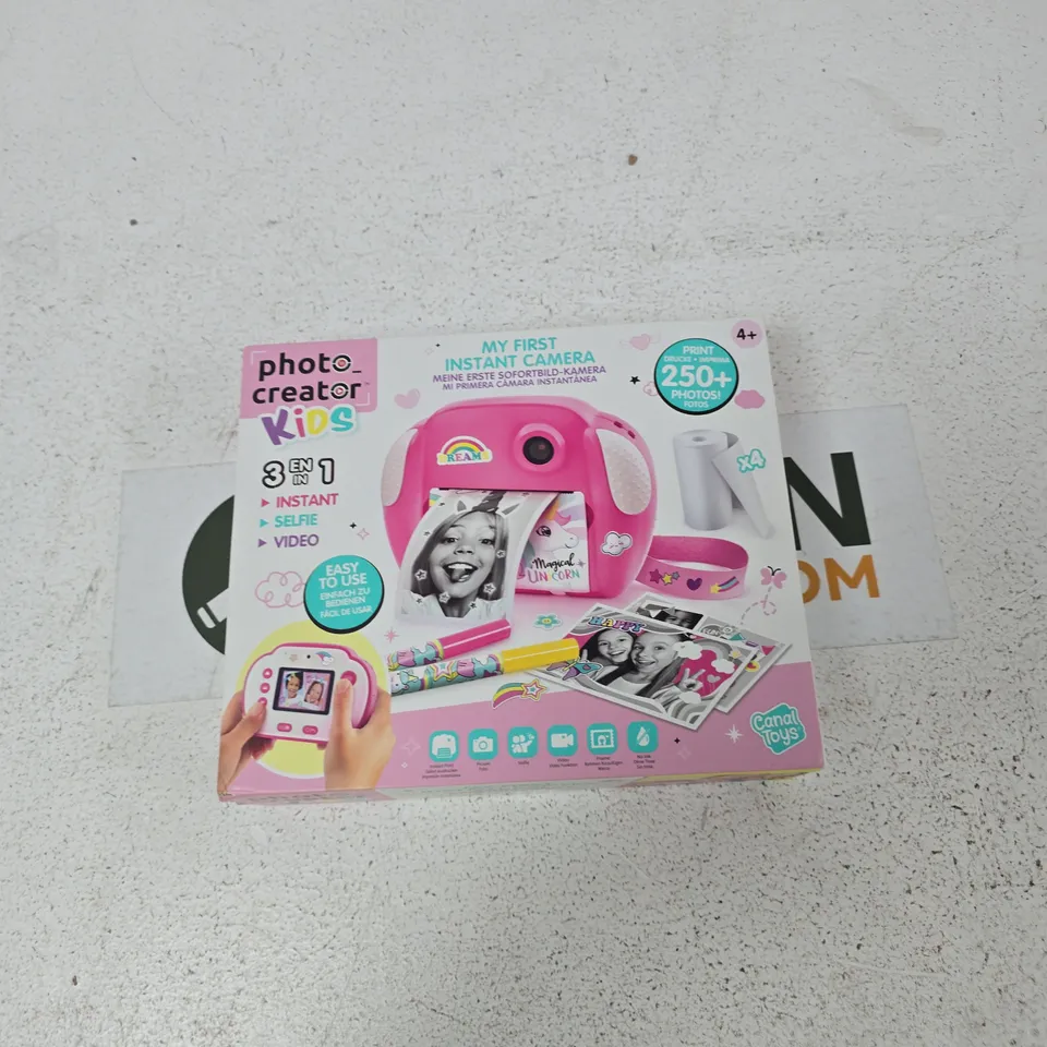 PHOTO CREATOR KIDS MY FIRST INSTANT CAMERA – PINK BOXED TOY
