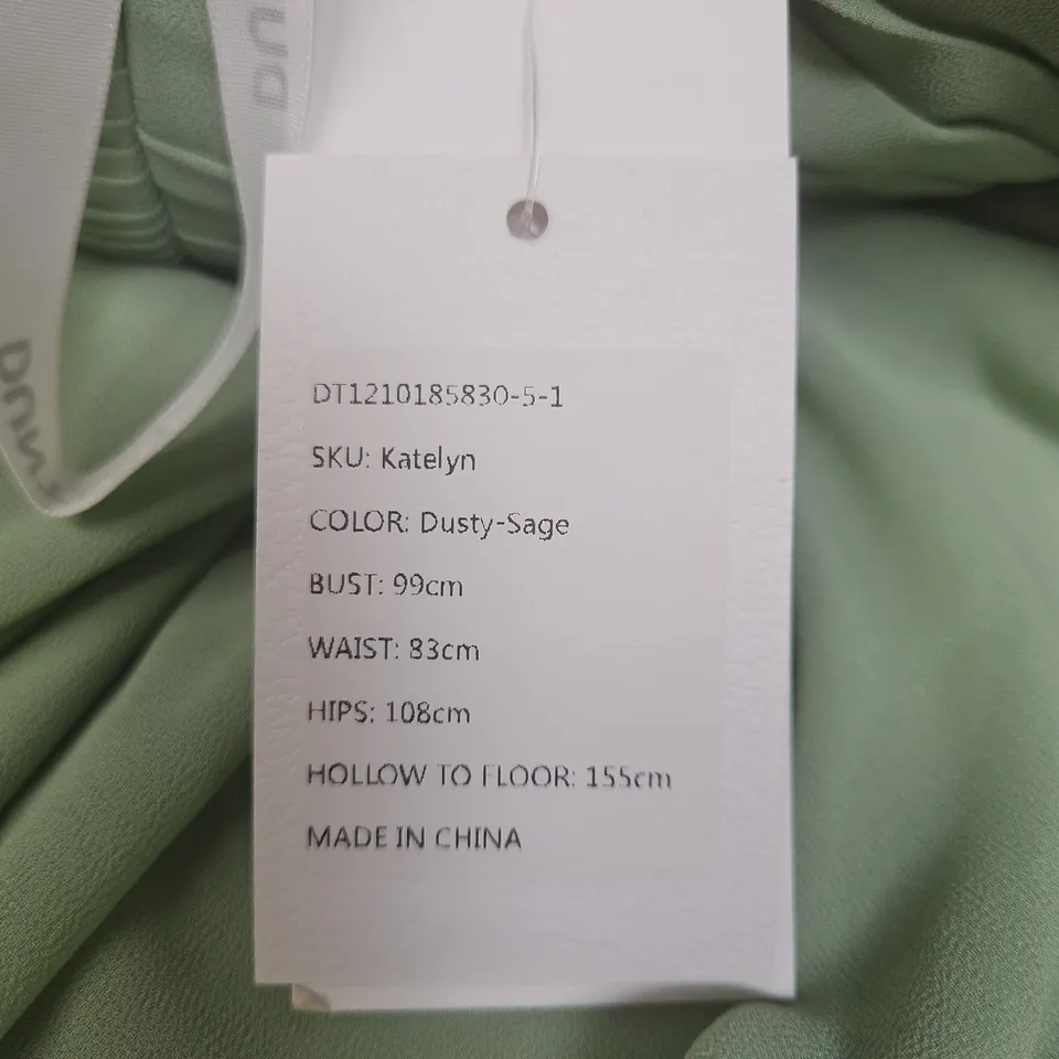 DUNTERY KATELYN SLEEVELESS DRESS IN GREEN