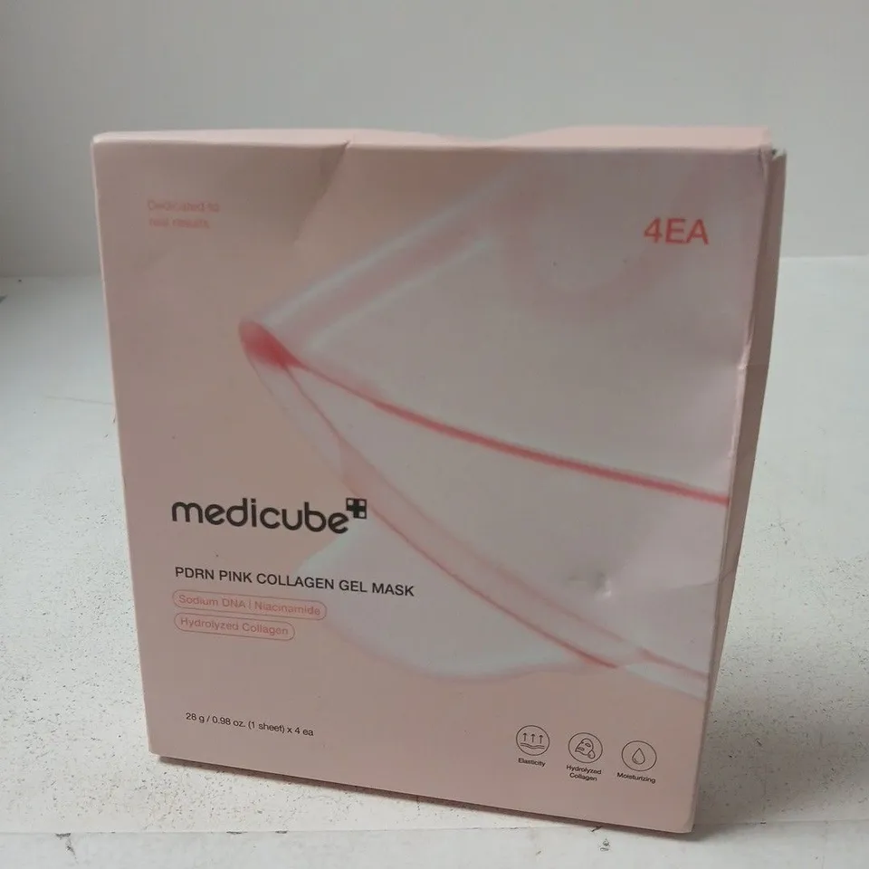SEALED MEDICUBE PDRN PINK COLLAGEN GEL MASK (4 PACK)