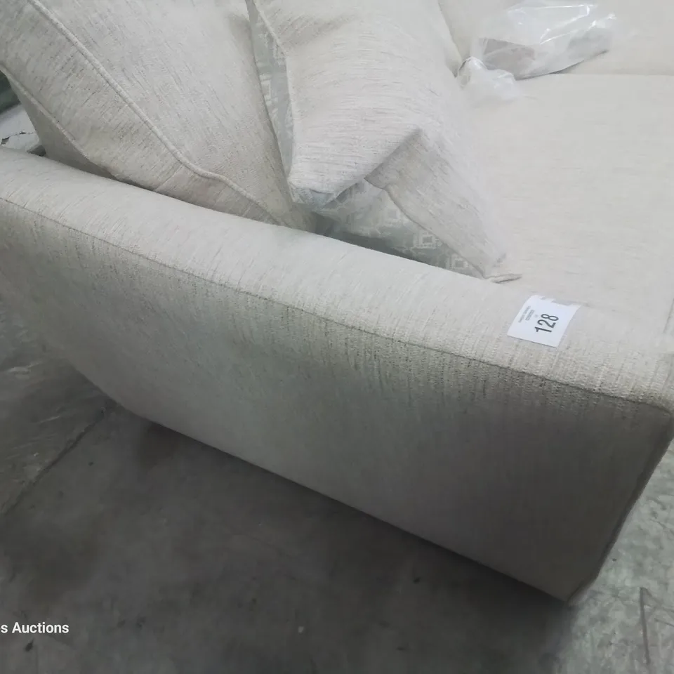 DESIGNER  ASHLEY THREE SEATER SOFA NATURAL FABRIC 