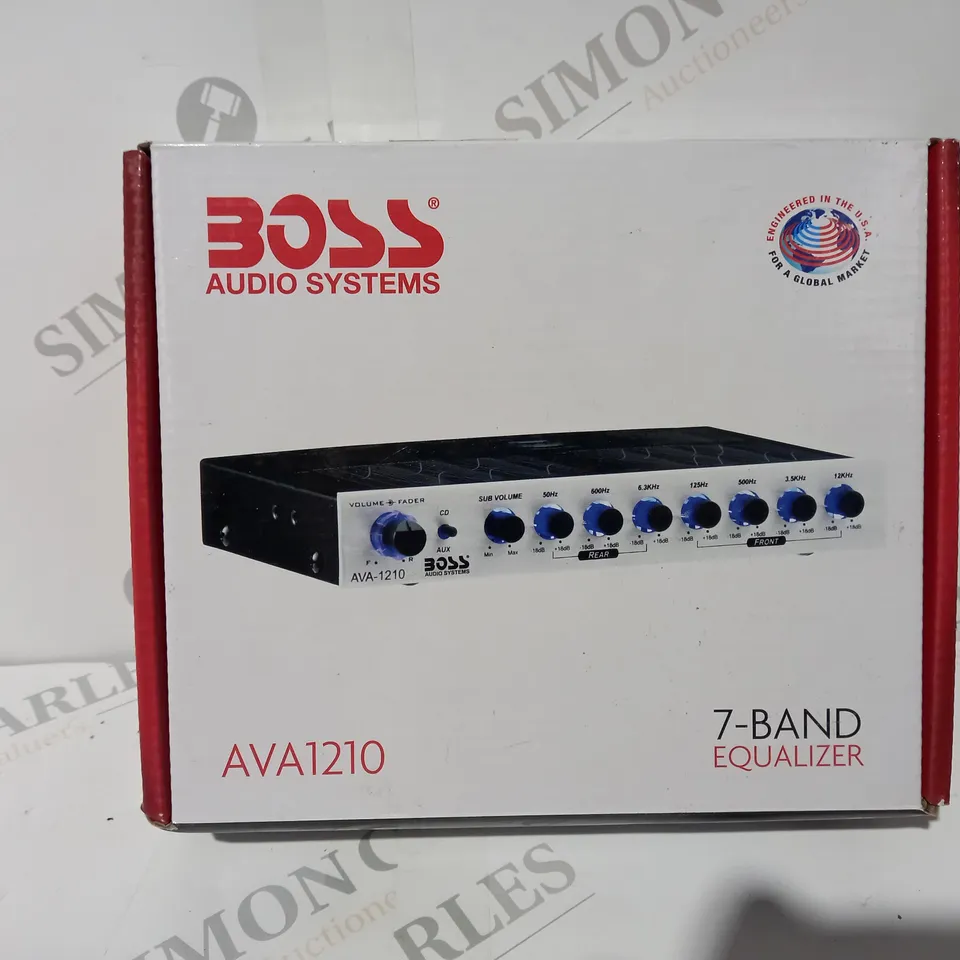 BOSS AUDIO SYSTEM AVA1210 7 BAND EQUALIZER