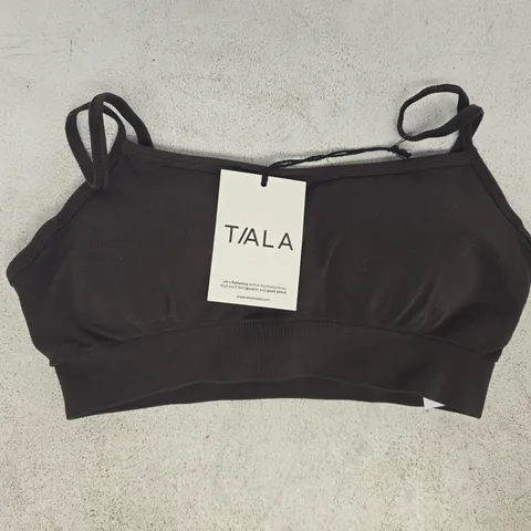 T/ALA SCULPT SEAMLESS BANDEAU BRA IN ESPRESSO BROWN SIZE MEDIUM