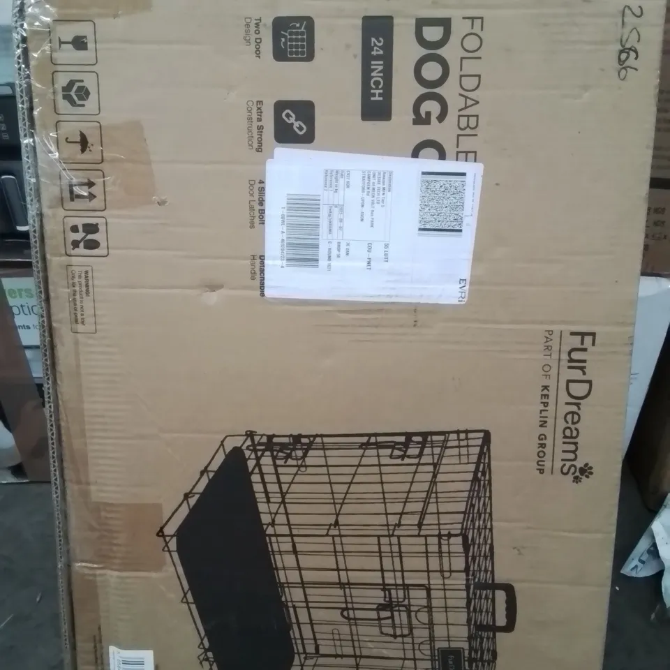BOXED FURDREAMS FOLDABLE DOG CAGE