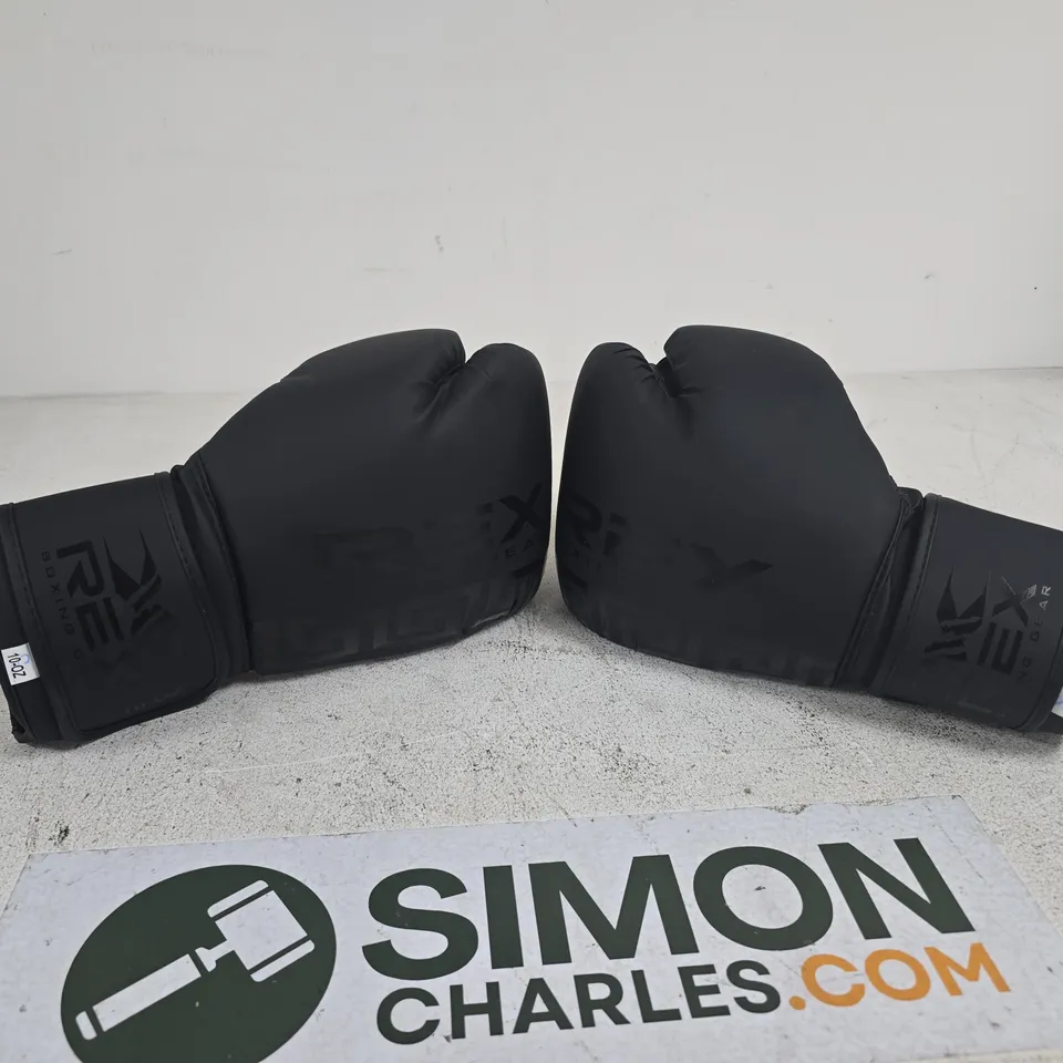 REX BOXING GEAR BOXING GLOVES – BLACK PAIR - 10OZ