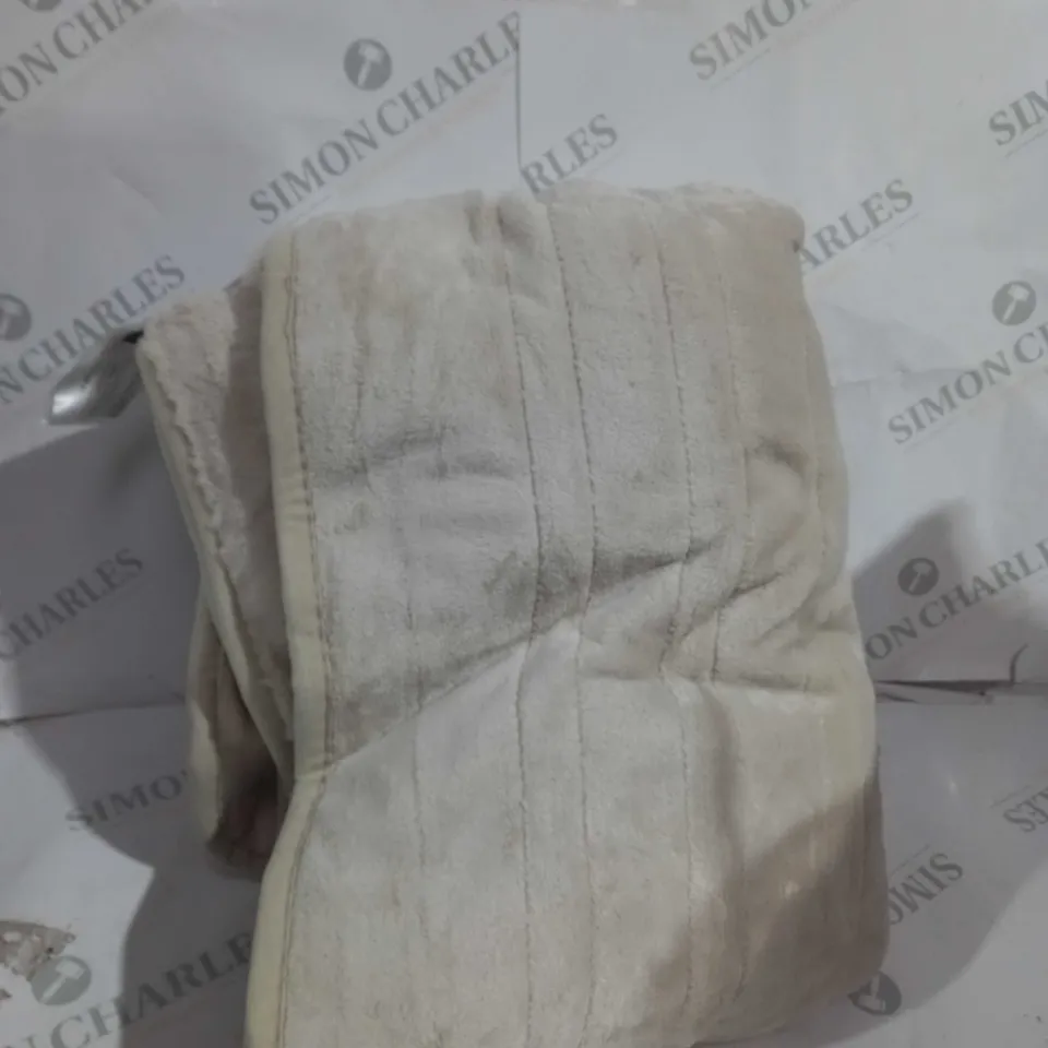 BOXED COZEE HOME HEATED BLANKET IN STONE