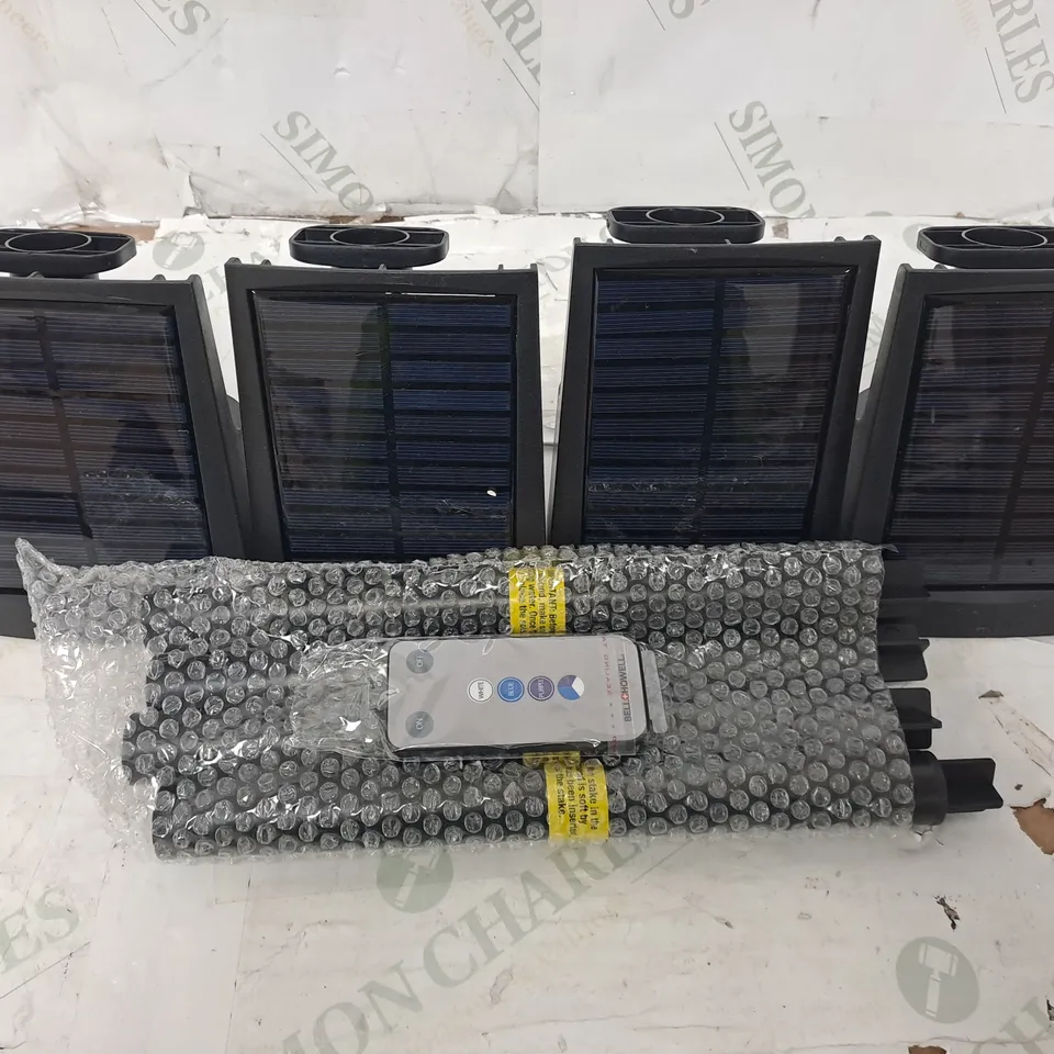 BELL & HOWELL SET OF 4 BIONIC COLOR BURST SOLAR POWERED LIGHTS