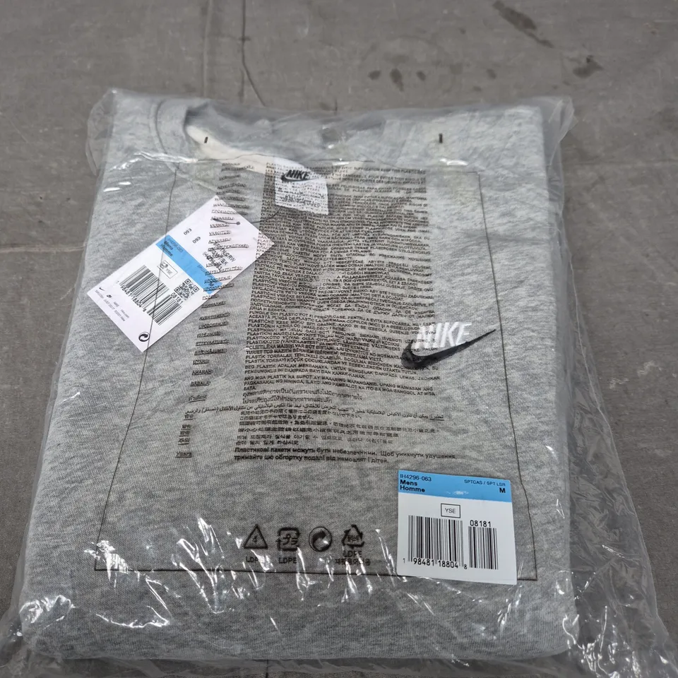 NIKE CREW NECK JUMPER IN GREY SIZE M 