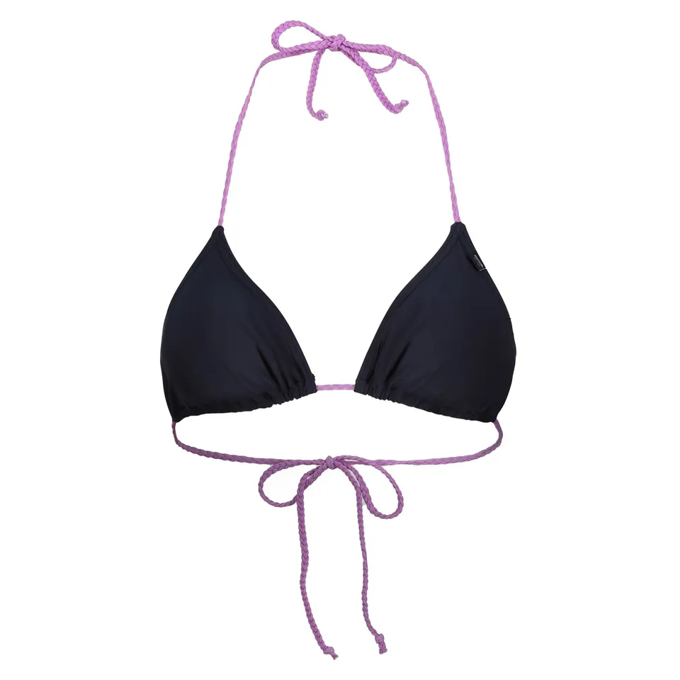 BRAND NEW REGATTA WOMEN'S ANDRELLIA BIKINI TOP IN NAVY RADIANT ORCHID SIZE 8