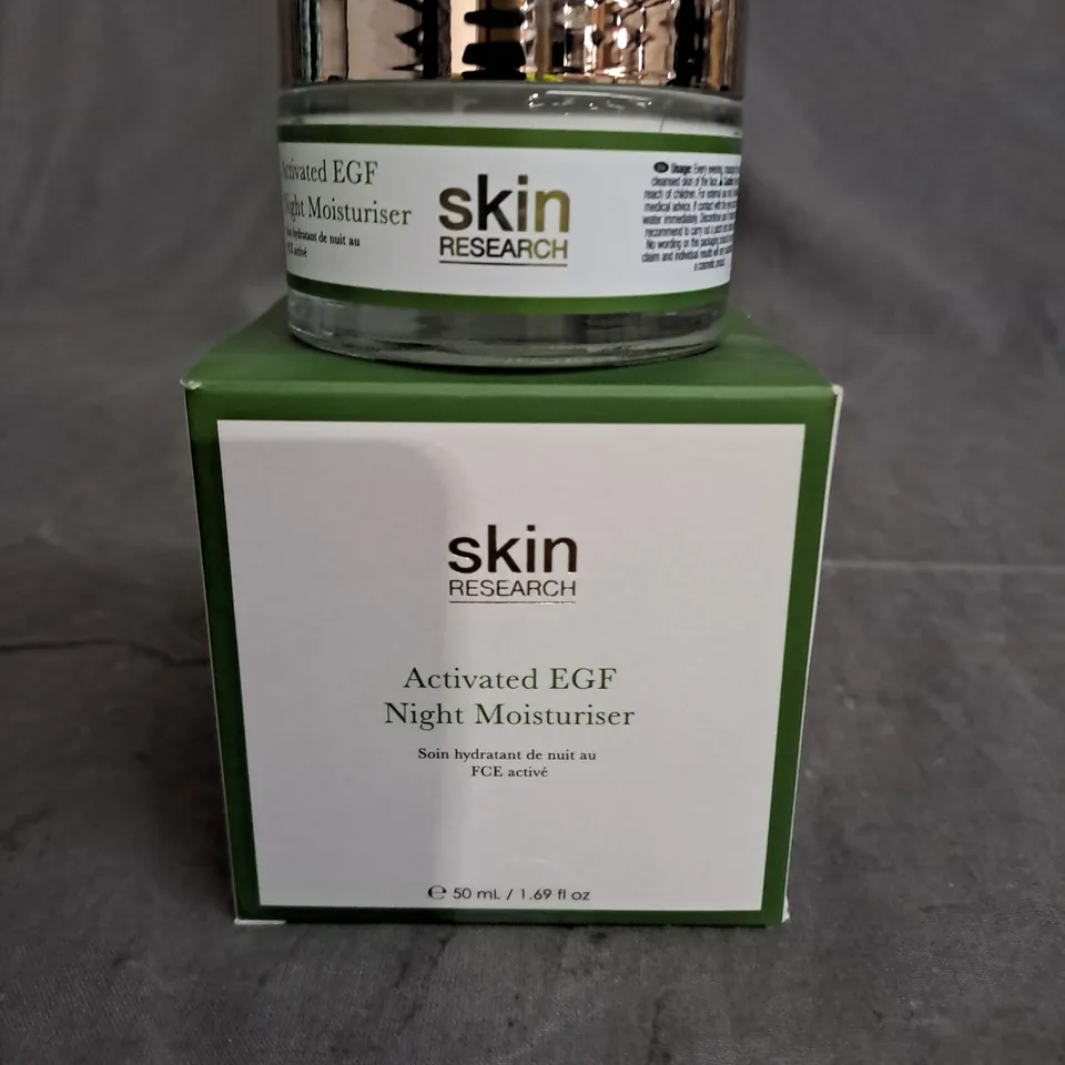 SKIN RESEARCH ACTIVATED EGF NIGHT MOISTURISER 50ML