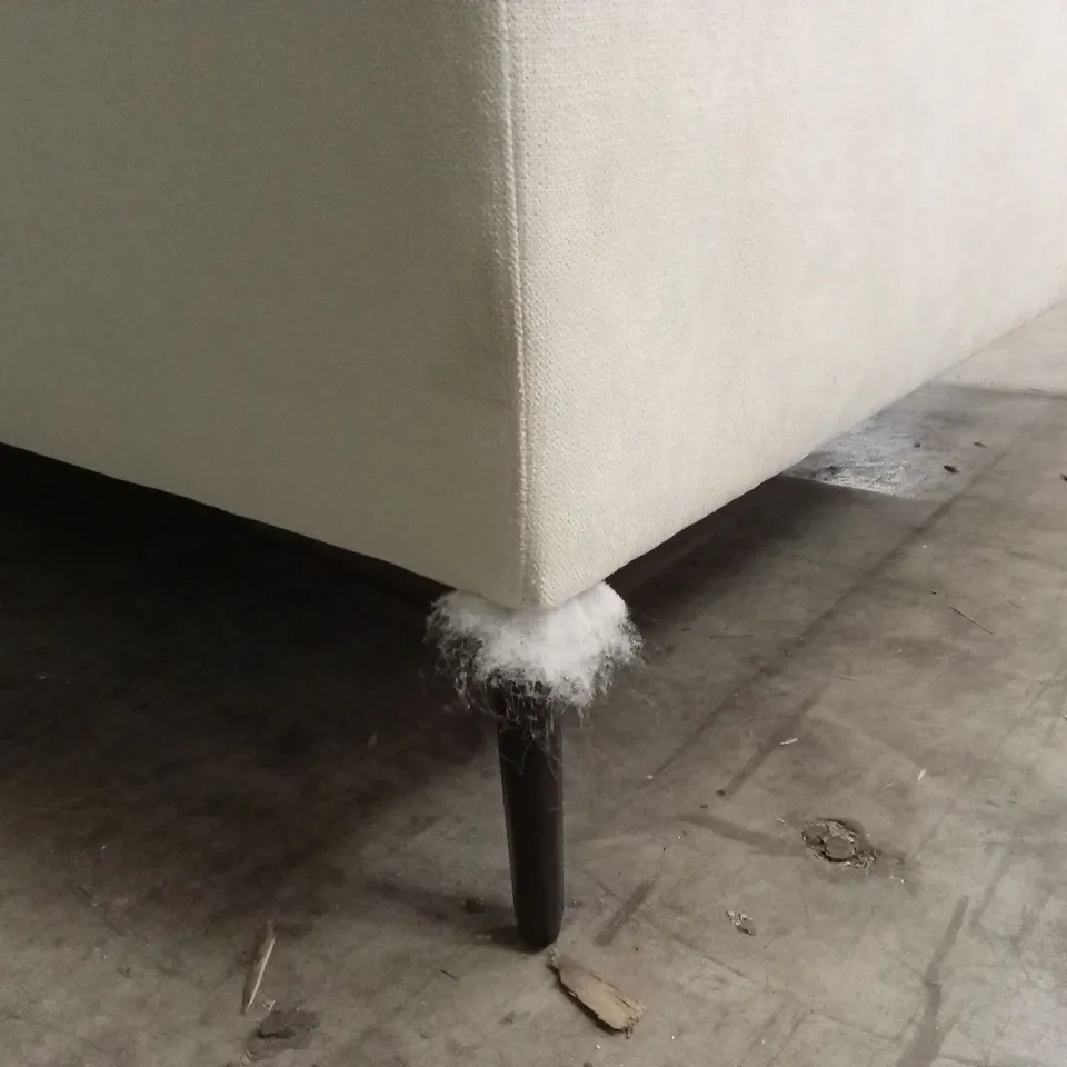 LEXI 3 SEATER SOFA, CREAM HOUSE PLUSH FABRIC