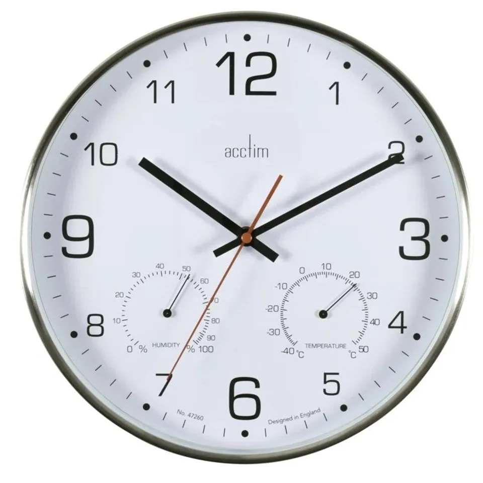 BOXED METAL WALL CLOCK (1 BOX)