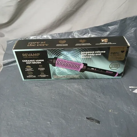 BOX OF 8 X REVAMP CERAMIC 40MM HOT BRUSH BOXED