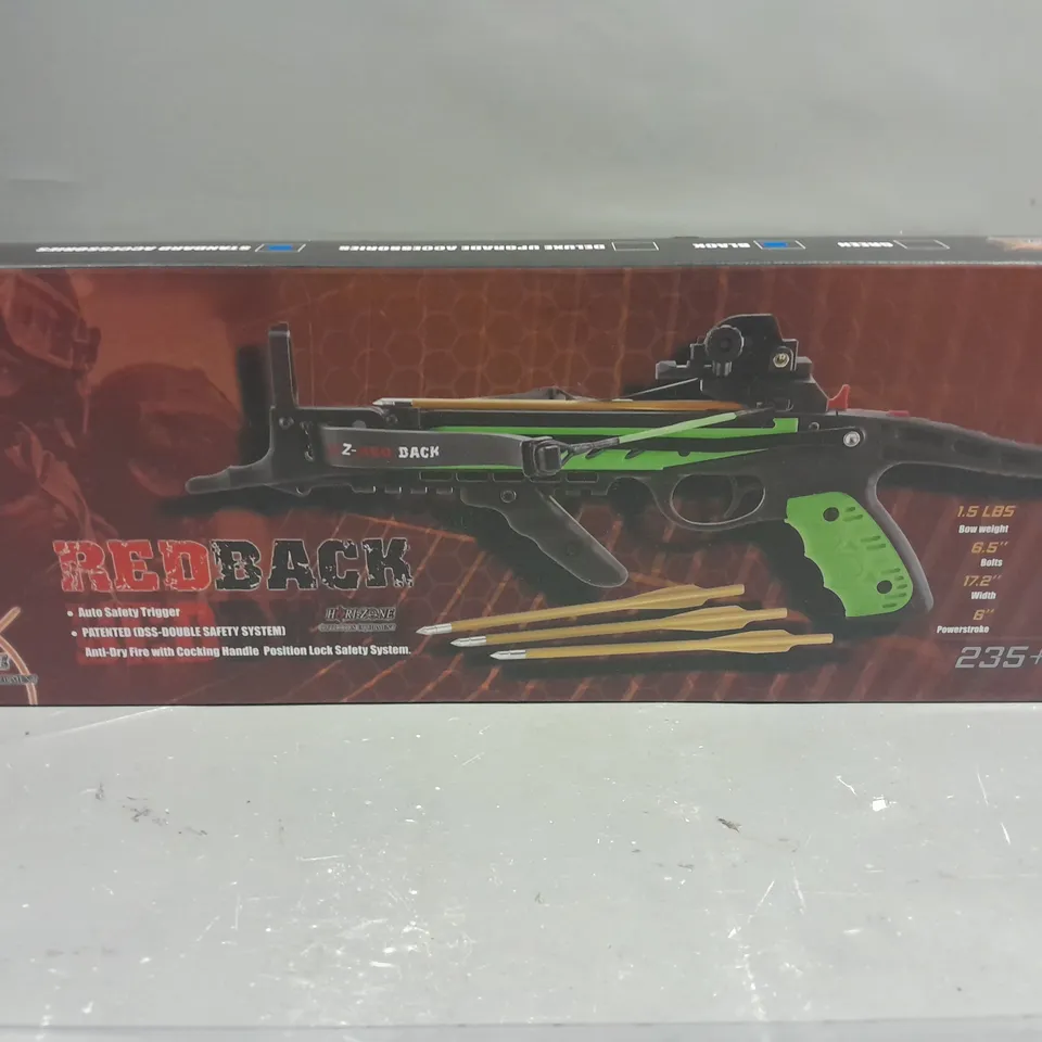 BOXED RED BACK CROSSBOW
