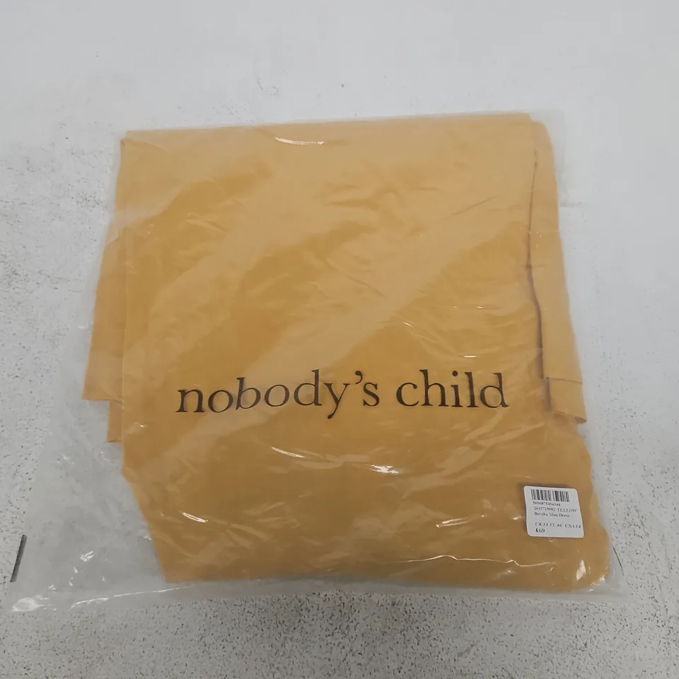NOBODY'S CHILD BROCKA MINI DRESS – YELLOW, UK 18