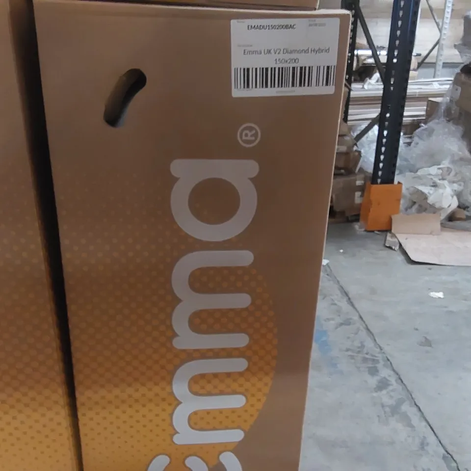 BRAND NEW BOXED EMMA UK V2 DIAMOND HYBRID 150 x 200CM KING SIZE MATTRESS 