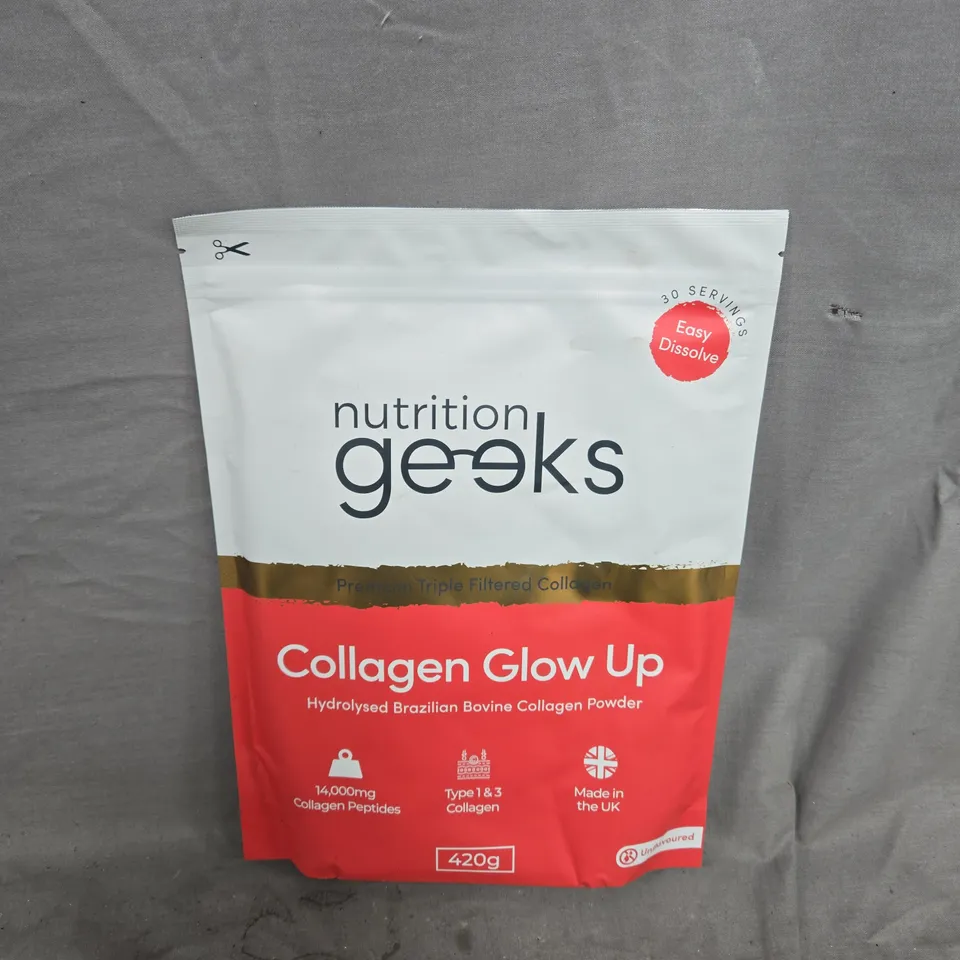 NUTRITION GEEKS COLLAGEN GLOW UP UNFLAVOURED (420G)