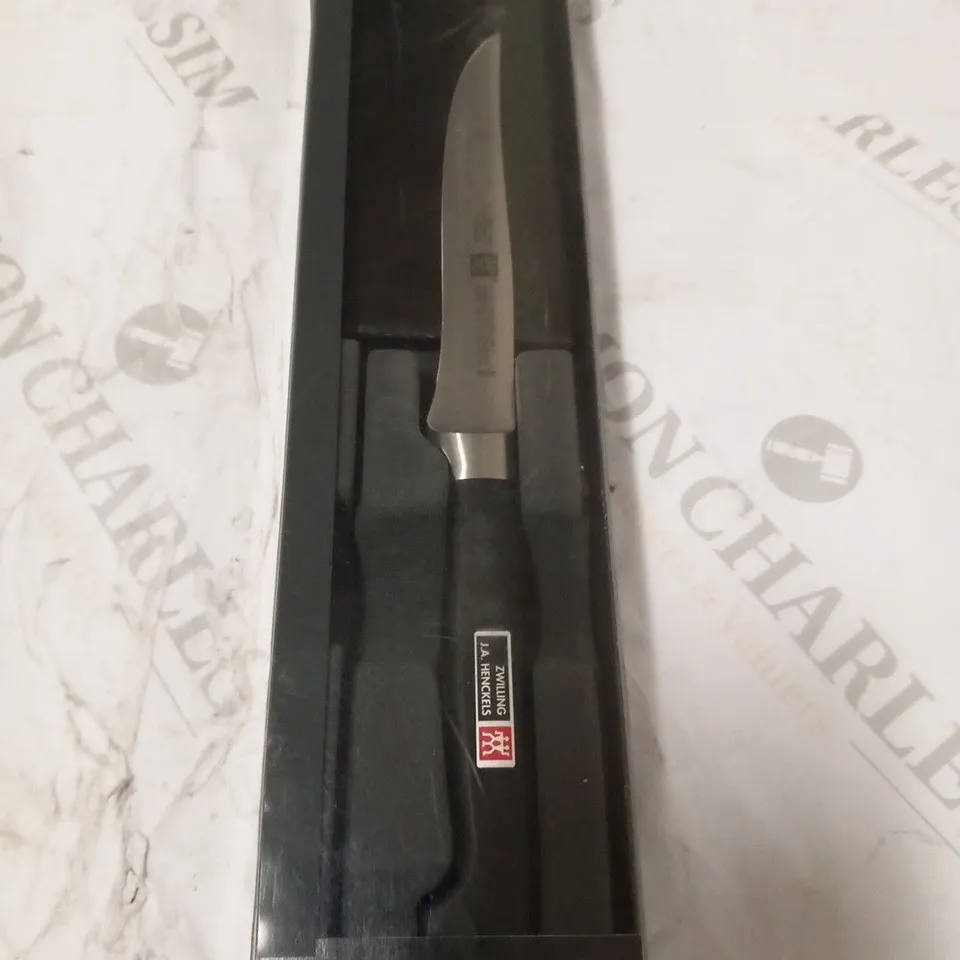 BRAND NEW BOXED ZWILLING FOUR STAR 120MM STEAK KNIFE