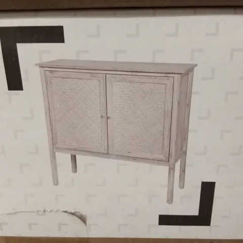 BOXED PINILLA FRENCH CHIC SIDEBOARD - WHITE WASHED ACACIA 