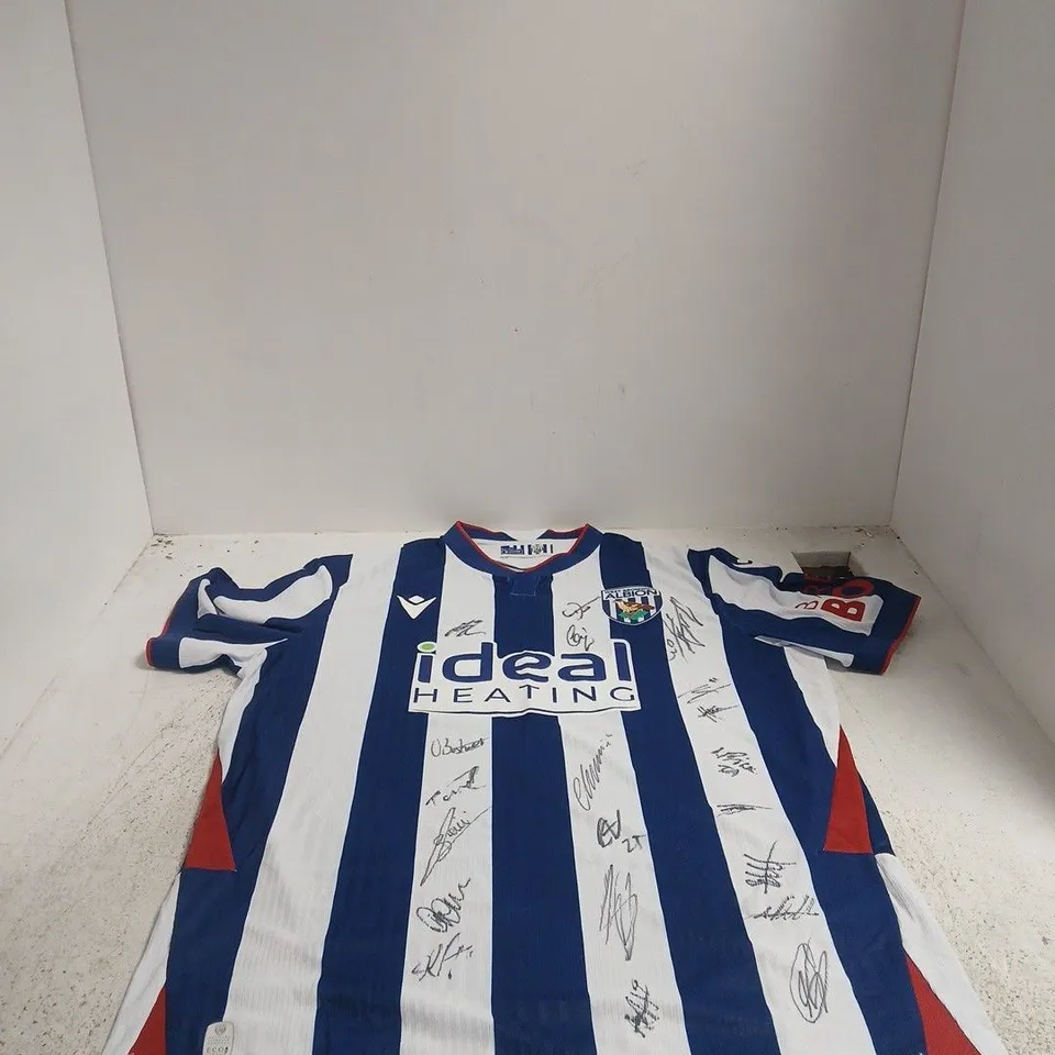 SIGNED WEST BROMWICH ALBION FOOTBALL CLUB HOME SHIRT