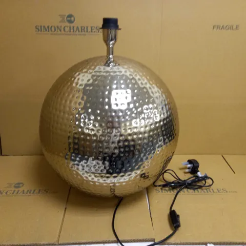 DAR ADITYA TABLE LAMP - POLISHED NICKEL EFFECT
