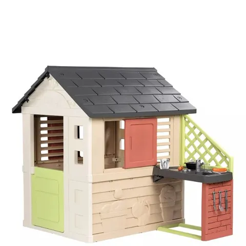 BOXED SMOBY LIFE NATURE PLAYHOUSE & KITCHEN SET