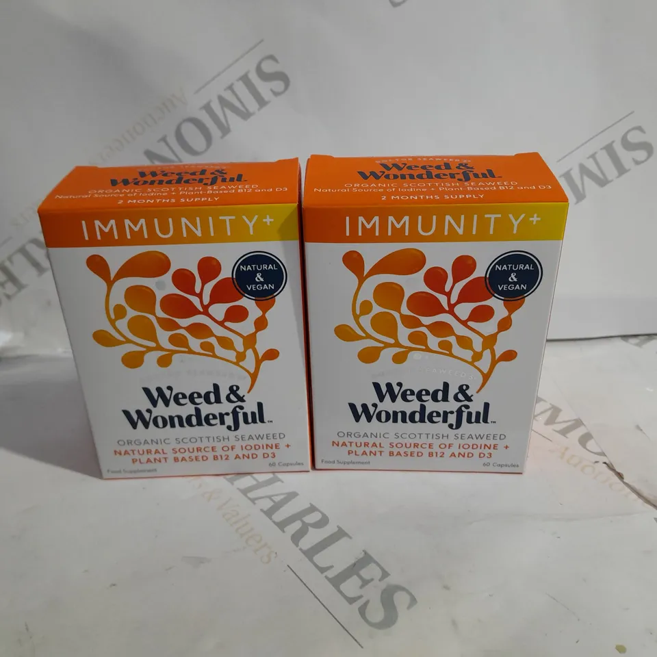 2 x DOCTOR SEAWEED WEED & WONDERFUL IMMUNITY+ 120 DAY SUPPLY