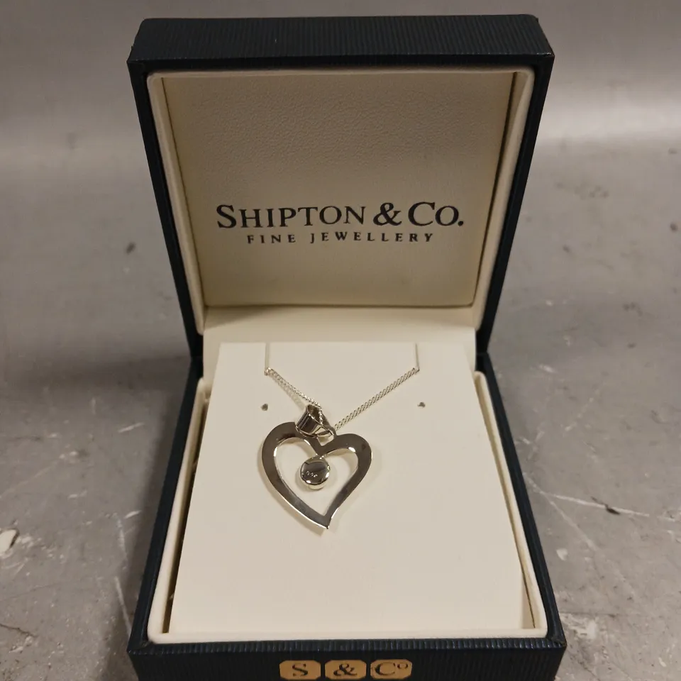 SHIPTON & CO HEART PENDANT NECKLACE 