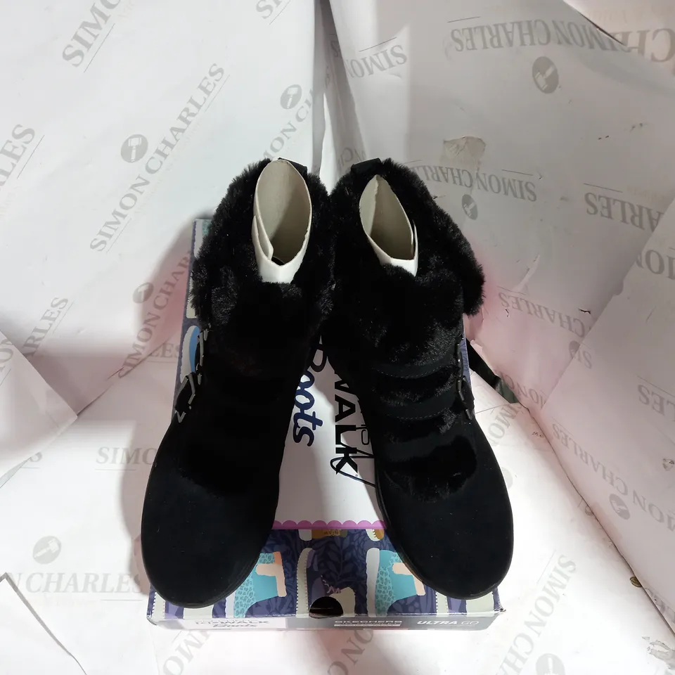 SKECHERS GLACIAL BOOT - BLACK - UK SIZE 5.5