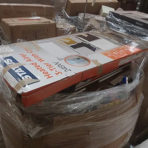 PALLET CONTAINING A LARGE QUANTITY OF ASSORTED HEATED CLOTHES AIRERS AND TOYS ECT
